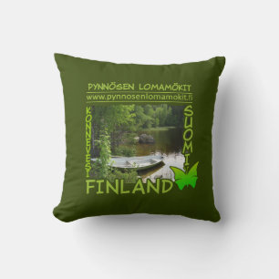 Pynnösen Lomamökit coussin personnalisé