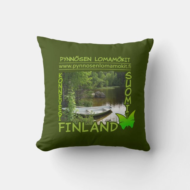 Pynnösen Lomamökit coussin personnalisé (Recto)