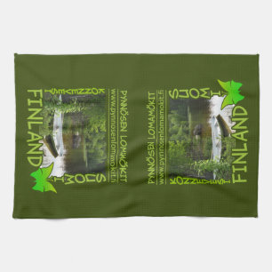 Pynnösen Lomamökit serviettes de cuisine personnal