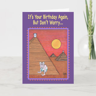 PYRAMID CLIMBER Carte d'anniversaire