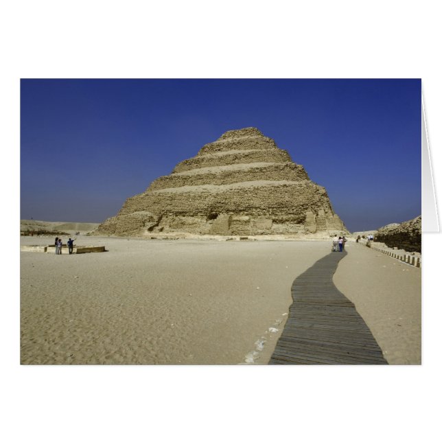 Pyramide à degrés de Saqqara, l'une des premières (Devant horizontal)