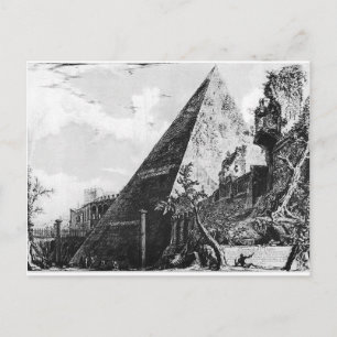 Pyramide carte postale vintage piranesi