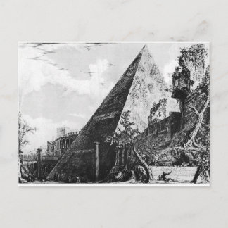 Pyramide carte postale vintage piranesi