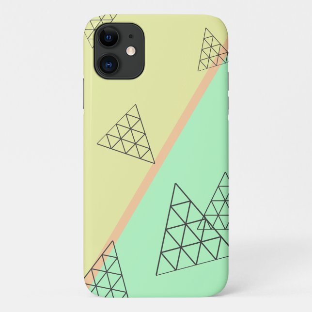 Pyramide Triangle Formes iPhone 11 Coque couvertur (Dos)
