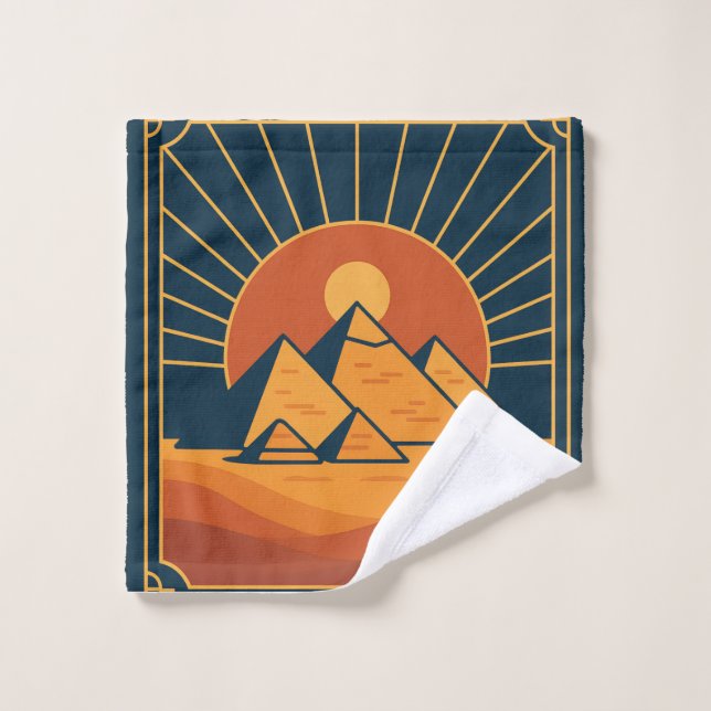 Pyramides anciennes Divine Décor de serviette à ma (Gant de toilette)