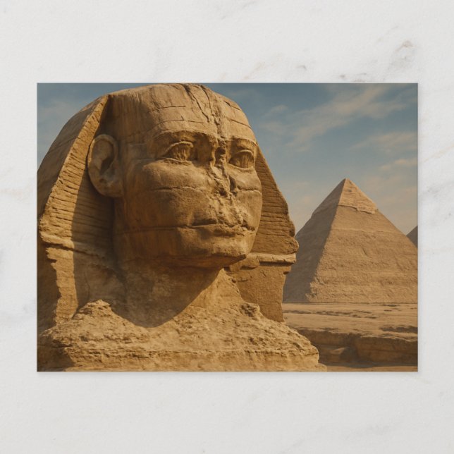 Pyramides Sphinx antiques Mystique Carte Postale A (Devant)