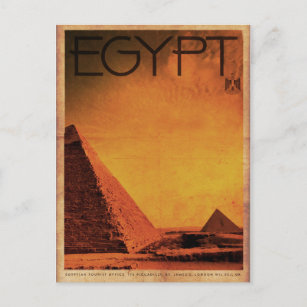Pyramides vintages Egypte Carte postale Voyage