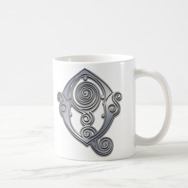 Q Mug de monogramme spiral romain (Droite)