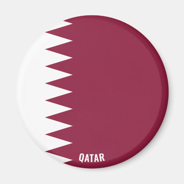 Qatar Flag Charming Patriotic Magnet (Devant)