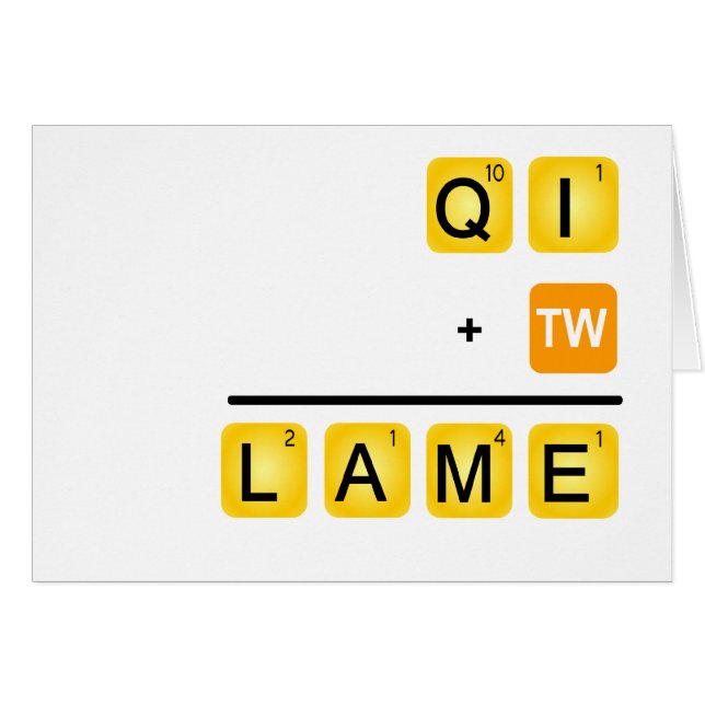 QI est BOITEUX ! (Devant horizontal)