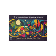 QR Accueil Couleurs Abstraites Entrée Tapis de bie