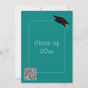 QR Code Couleurs personnalisées Graduation Invitat