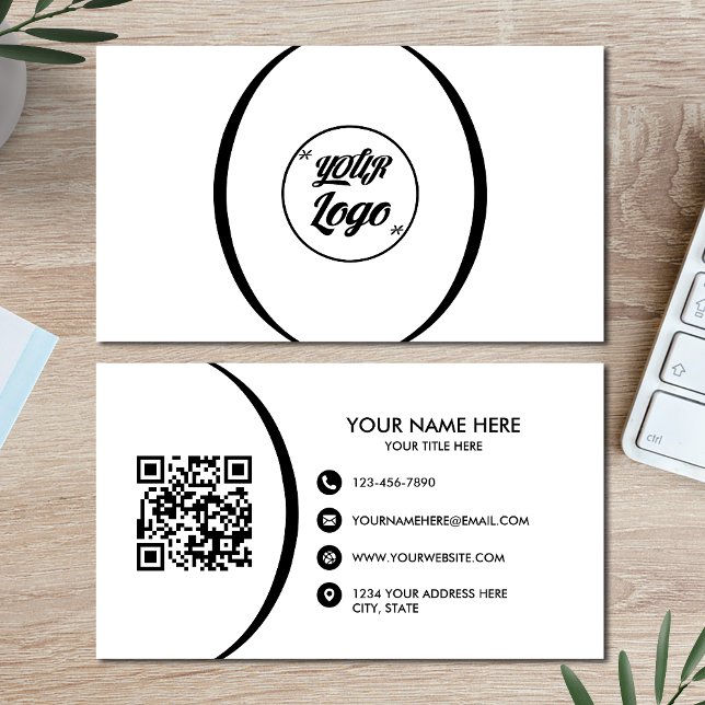 QR Code Entreprise Moderne Carte de visite profess (Créateur téléchargé)