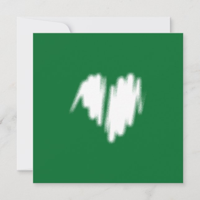 Qr Code Graffiti de coeur blanc pulvérisé (Devant)