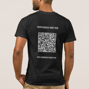 QR Code Info Texte personnalisé Votre T-shirt d'en