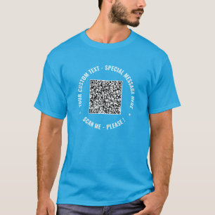 QR Code Info Votre T-Shirt Texte et Couleurs Jouer
