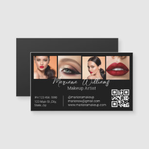 qr code maquillage artiste photos noir business ai
