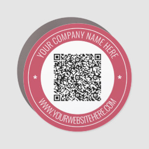 QR Code Nom Site Web Promotion d'entreprise Magnet