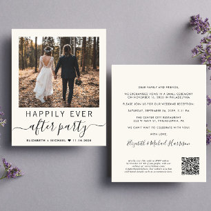 QR Code Photo Cream Mariage Réception Invitation