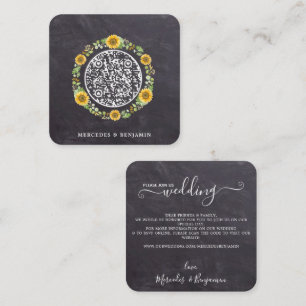 QR Code Russe simple Faire-part de mariage de tour