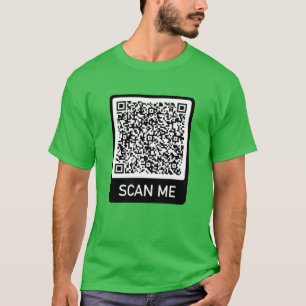 QR Code - Scan Me Personnalisé Moderne T-Shirt