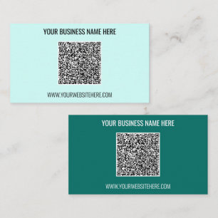QR Code Texte Info couleur Carte de visite profess