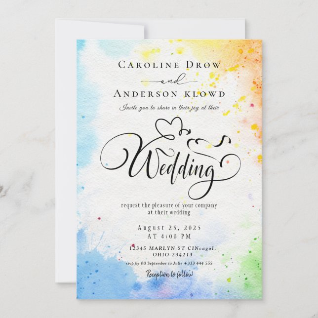 QR Code Video Wedding Invitation (Devant)