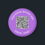 QR Code Votre Texte Special Surprise Magnet Don<br><div class="desc">Choisissez Couleurs et Police - Magnets avec votre code QR spécial Infos et texte personnalisé Cadeau magnétique moderne personnalisé - Ajouter votre code QR - Image ou logo - photo / Texte - Nom ou autre info / message - Redimensionner et déplacer ou supprimer / Ajouter des éléments - Image...</div>