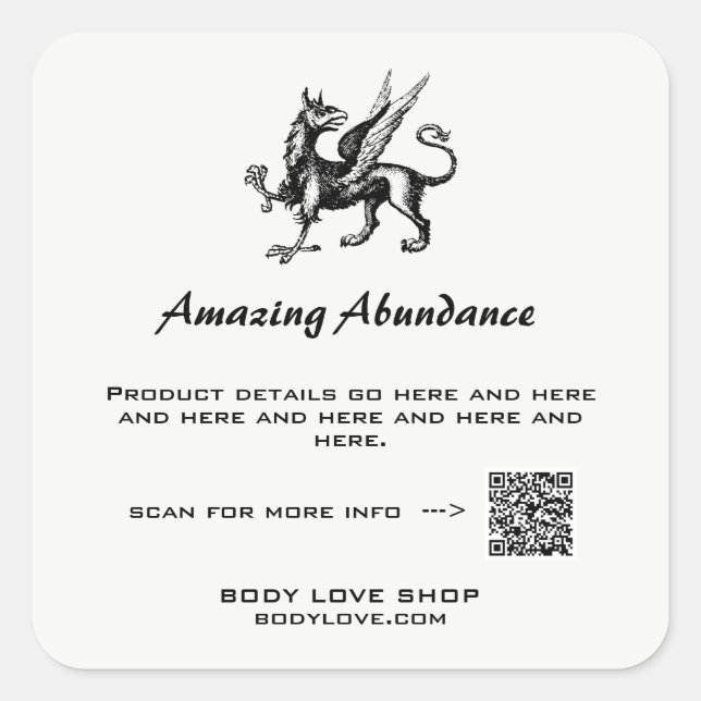 *~* QR Étiquette de produit Griffin Griffon AP24 S (Devant)