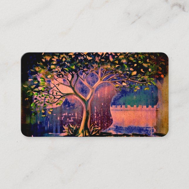 *~* QR Imaginaire Ethereal TREE AP82 Carte de visi (Devant)