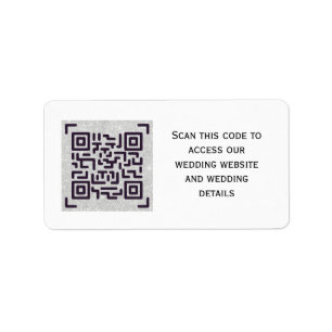 QR SCANNING CODE - Stickers For INVITES Save Dates