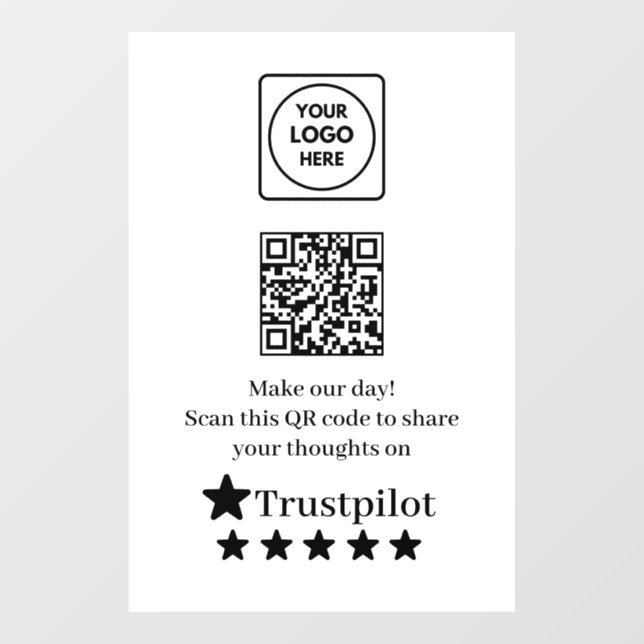 QR Trustpilot | Panneau d'affichage de critiques d (Feuille)