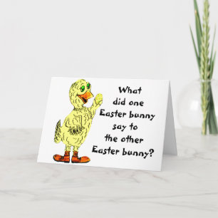 QU'A DIT LA carte EASTER BUNNY
