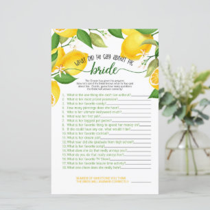 Qu'A-T-Il Dit De Son Jeu De Mariée - Lemon