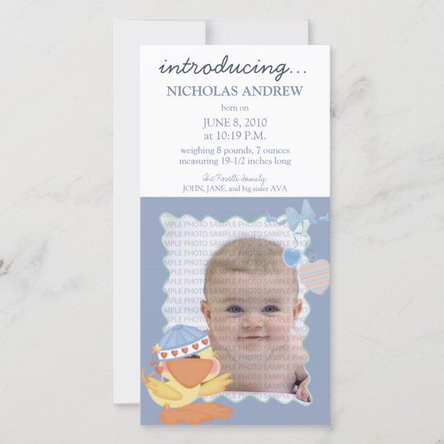 Quack Quack Baby Faire-part de naissance :: 01 (Devant)