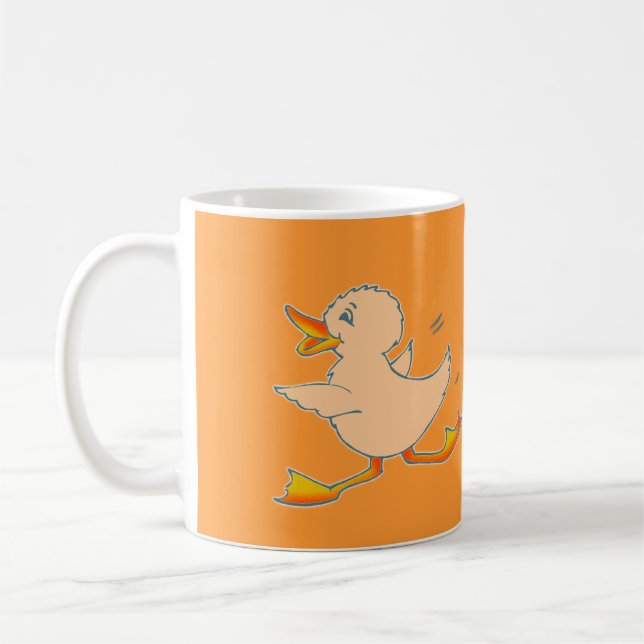 Quackers canard orange mug (Gauche)