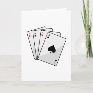 Quadruplés As de cartes de Poker