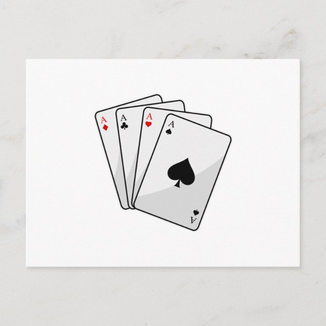 Quadruplets Aces Poker cartes à Poker (Devant)