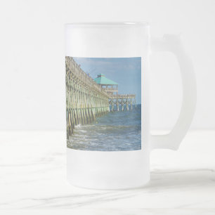 Quai de pêche Verre givrée Bière Mug