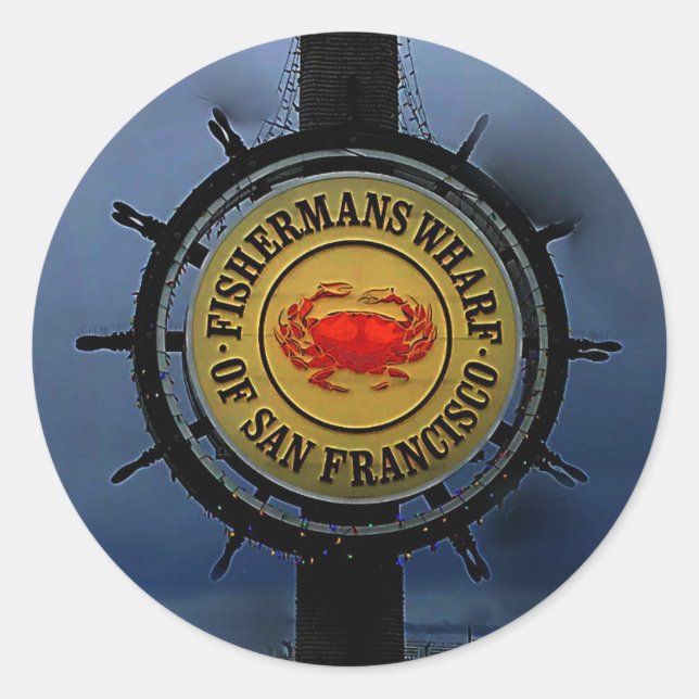 Quai des pêcheurs de San Francisco #2 Stickers (Devant)
