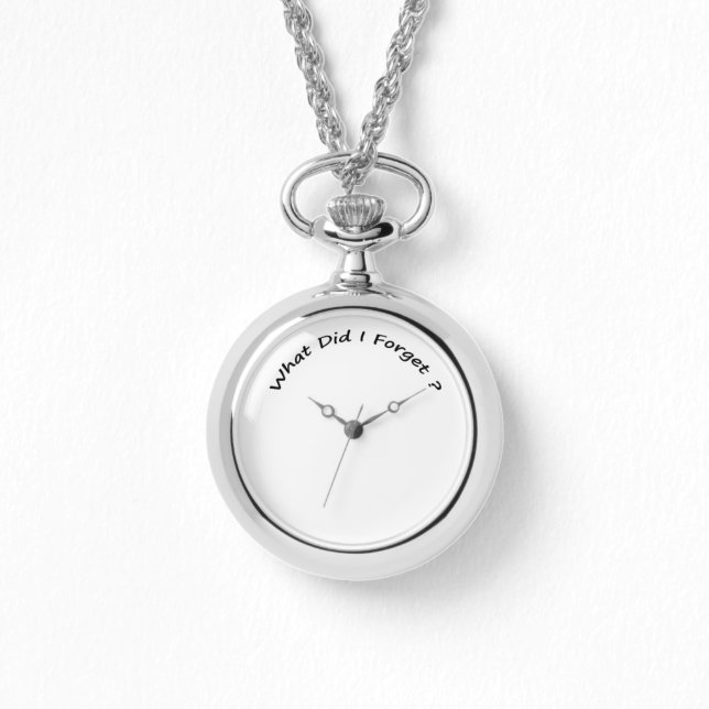 Qu'ai-je oublié ?-  Montres pour dames . (Recto)