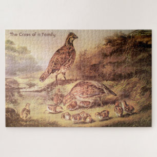 Quail Family Large Puzzle (1000 pièces)