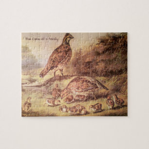 Quail Family Puzzle (100 pièces)