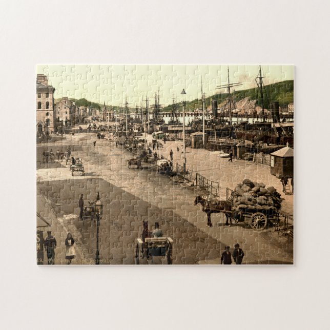 Quais c1900, puzzle denteux de Waterford de (Horizontal)