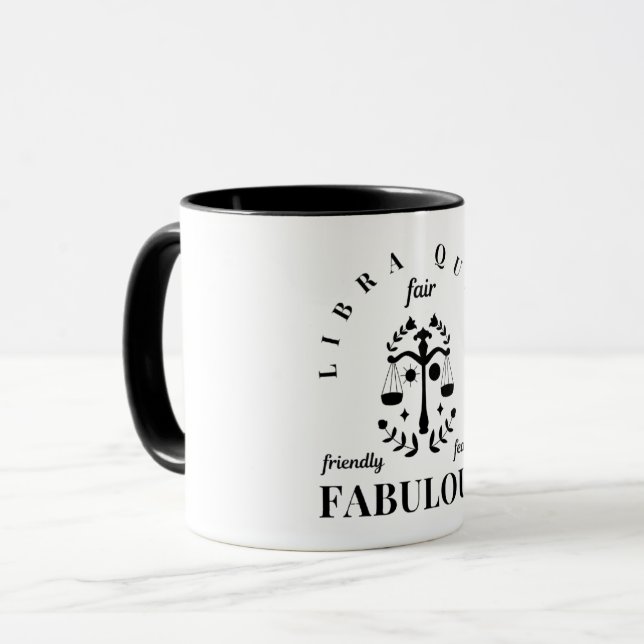 Qualités d'une libra Queen Mug (Devant gauche)