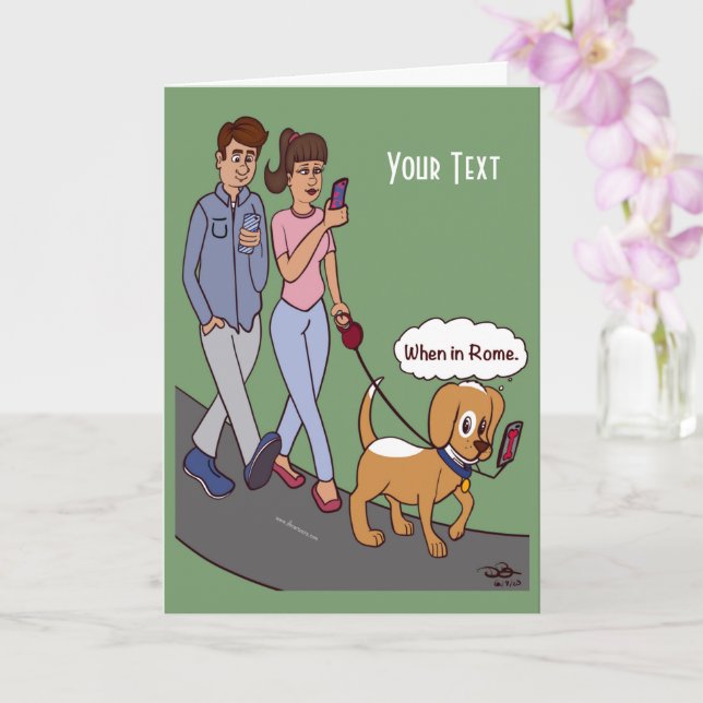 Quand À Rome Plier Carte De Voeux (Orchidée)