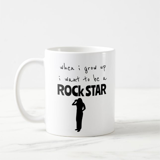 Quand j'ai grandi Rock Star café Mug (Gauche)