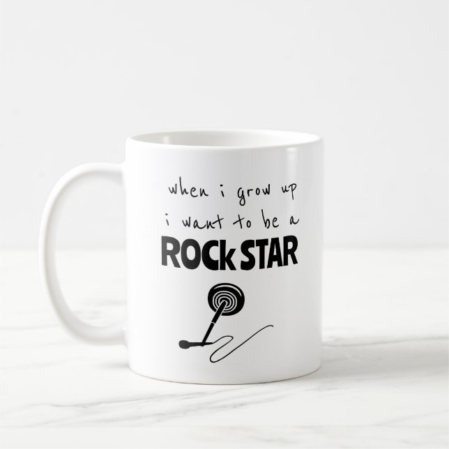 Quand j'ai grandi Rock Star café Mug (Gauche)