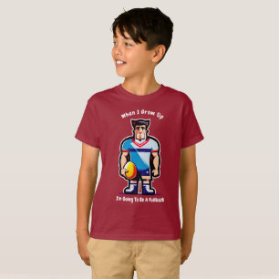 Quand je grandisse - T-shirt de rugby pour enfant