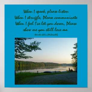 Quand je parle, veuillez écoutent… affiche de